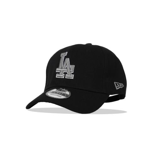 كاب نيو ايرا قماش اسود بتطريز رمادي