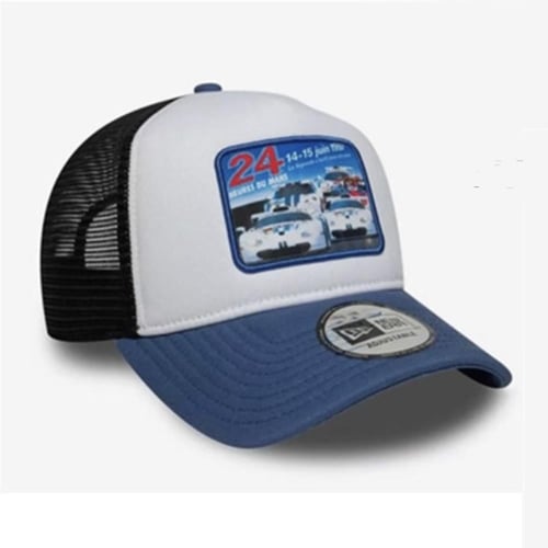 كاب نيو ايرا شبك أبيض - أزرق بصورة سيارات