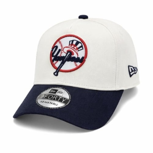 كاب يانكيز وورلد سيريز 9FORTY – أوف وايت / كحلي