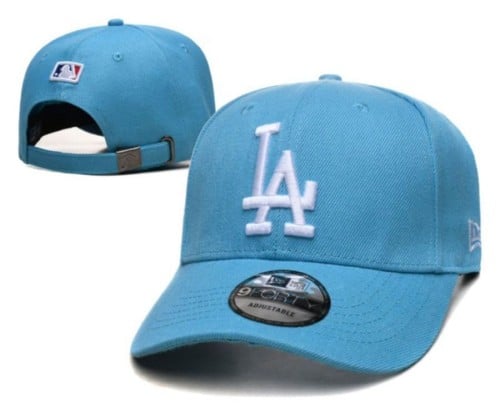 كاب نيو ايرا قماش سماوي بتطريز ابيض