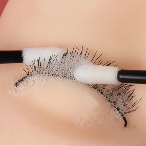 فرش للسوائل و تهيئة الرموش