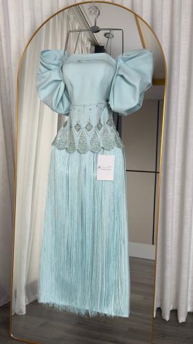 Sky blue dress 4667