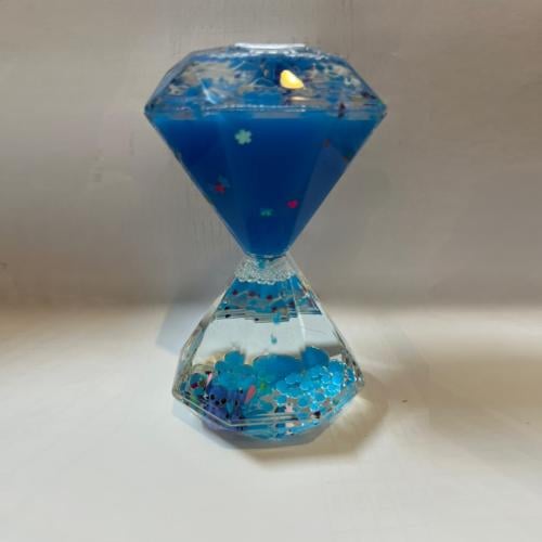 ساعة رملية سائلة ازرق ستيتش