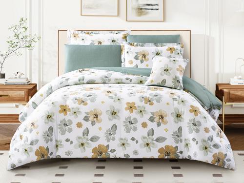 مفرش هانا صيفي مفرد ونص من خامة القطن 4 قطع