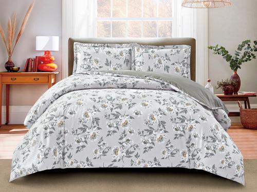 بيت لحاف كوزي صيفي بدون حشوة مزدوج من خامة القطن 4...