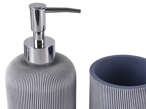 طقم إكسسوارات حمام 3 قطع - أزرق