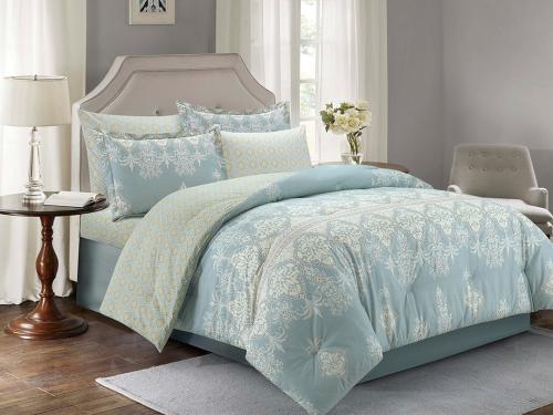 مفرش ليان صيفي مزدوج من خامة القطن 6 قطع