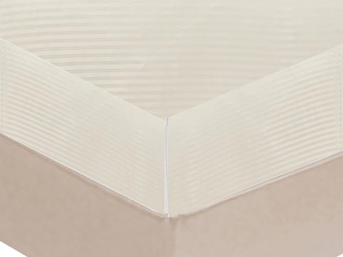 مفرش نيلسون فندقي مزدوج 7 قطع - أوف وايت