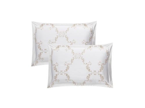 مفرش ستونيا صيفي فاخر مزدوج من خامة القطن المطرز (...