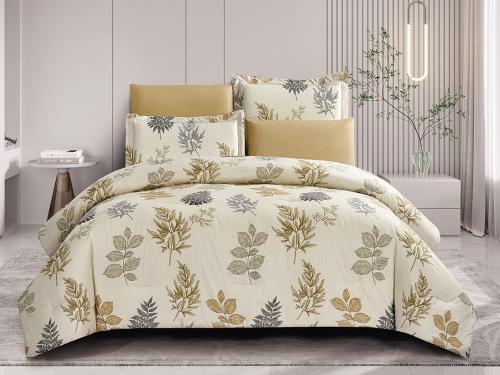 مفرش روبي صيفي مفرد ونص من خامة القطن 4 قطع