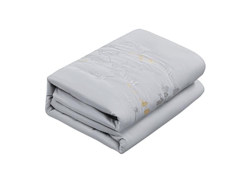 مفرش ألين صيفي مفرد ونص من خامة القطن المطرز 5 قطع