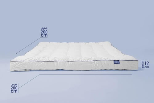 لباد قطن ملكي 12 سم 200×200 - مزدوج