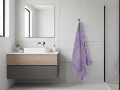 منشفة فيكا الكبيرة من خامة القطن - موف فاتح