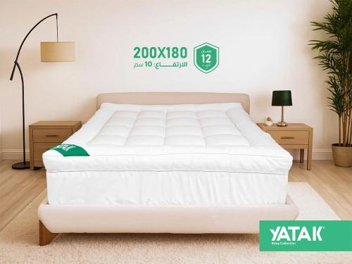 لباد ياتاك القطن الفاخر 10 سم 180×200 - مزدوج