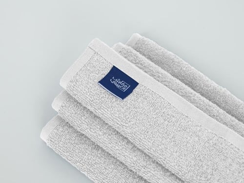 منشفة سيلفا القياسية من خامة القطن - أبيض