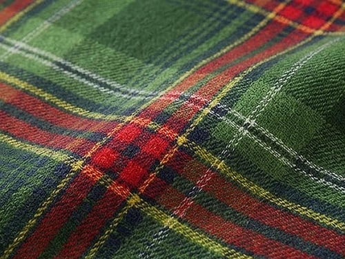 بطانية دفء شتوي مربعات مقاس مفرد ونص - أخضر