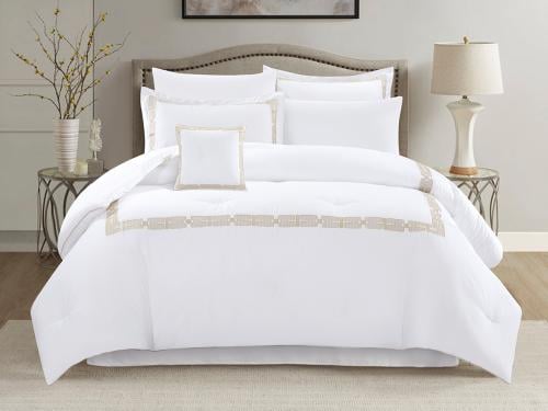 مفرش سولين صيفي مفرد من خامة القطن المطرز 5 قطع