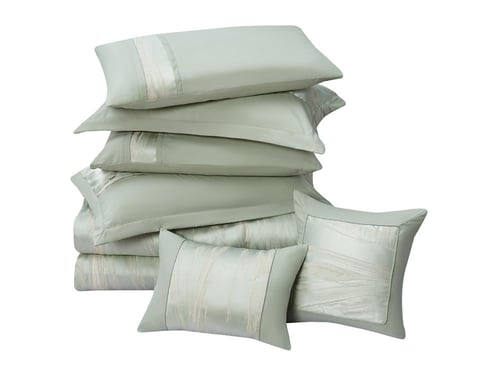 مفرش كاتنس الفاخر من نسيج الجاكار مزدوج - 8 قطع