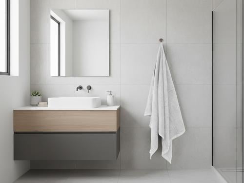 منشفة سيلفا الكبيرة من خامة القطن - ابيض