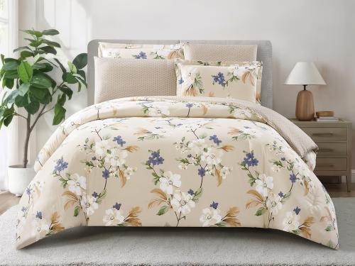 مفرش هانا صيفي مفرد من خامة القطن 4 قطع