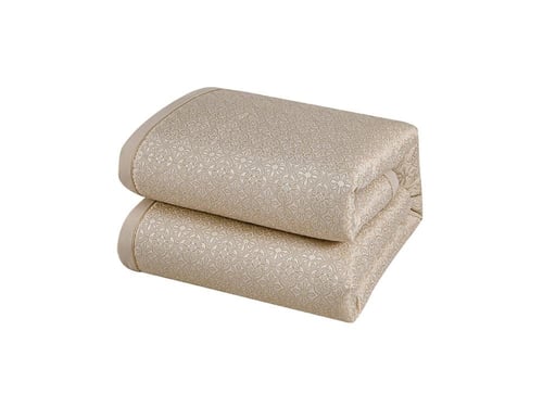 مفرش كاتنس الفاخر مزدوج من نسج الجاكار - 10 قطع