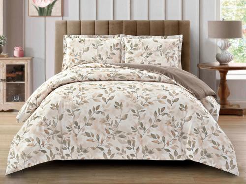 بيت لحاف كوزي صيفي بدون حشوة مزدوج من خامة القطن 4...