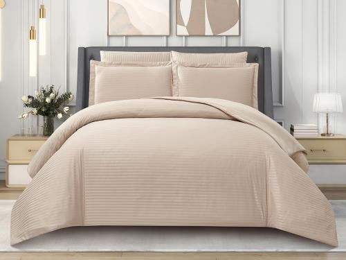مفرش نيلسون فندقي مفرد 5 قطع - بيج