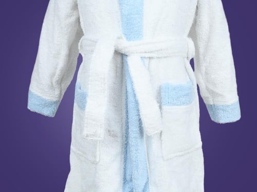 روب استحمام أطفال من القطن عمر 3 إلى 4 سنوات - أبي...