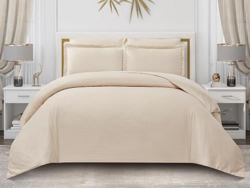 مفرش نيلسون فندقي مزدوج 7 قطع - بيج فاتح