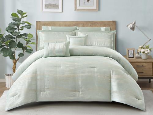 مفرش كاتنس الفاخر من نسيج الجاكار مزدوج - 8 قطع