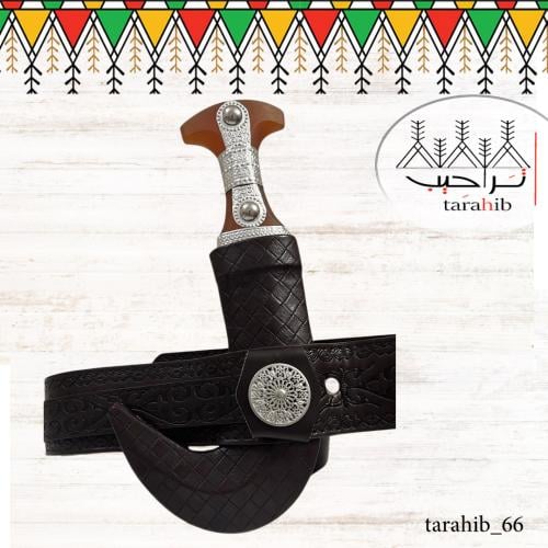 جنبية رأس فيبر مرسوم وحزام والبيت نجراني خاص بالأط...