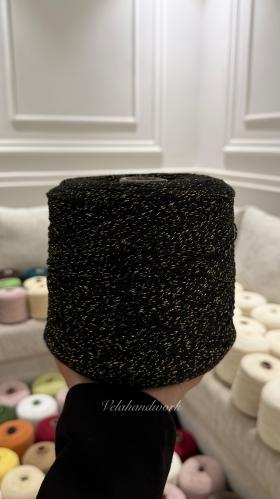 Cotton thread Serma black by the kilogram