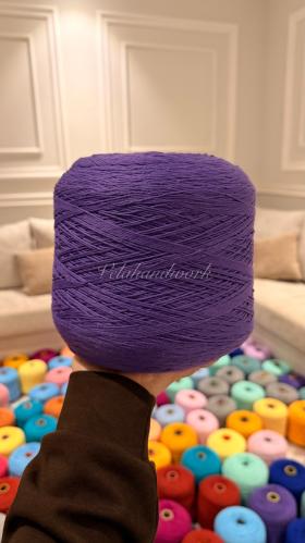 Purple classic cotton thread by the kilogram