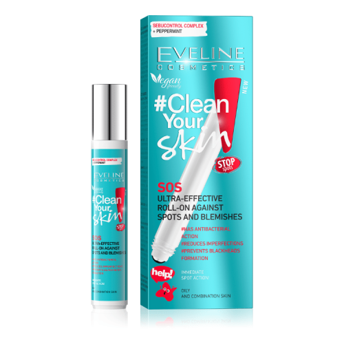 كلين سكين رول أون فعال مضاد للحبوب والعيوب 15 مل