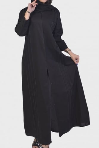 عباية كتان خطوط