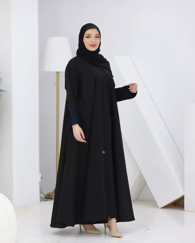 عباية دبل كلوش تطريز كم