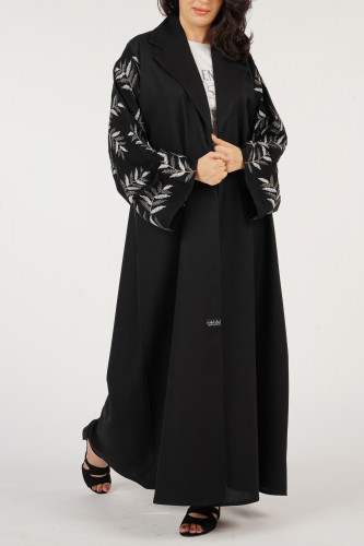 عباية تطريز بالكم