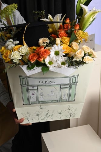 بوكيه ورد طبيعي