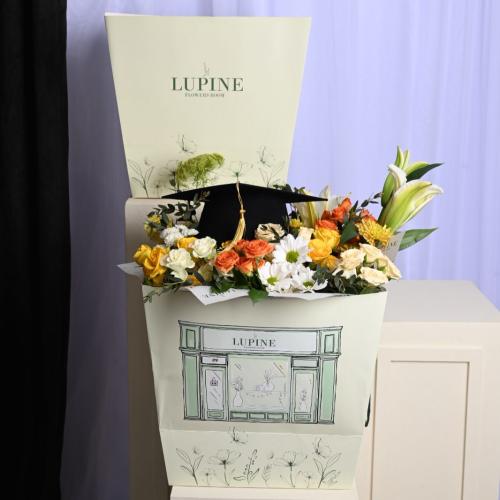 بوكيه ورد طبيعي