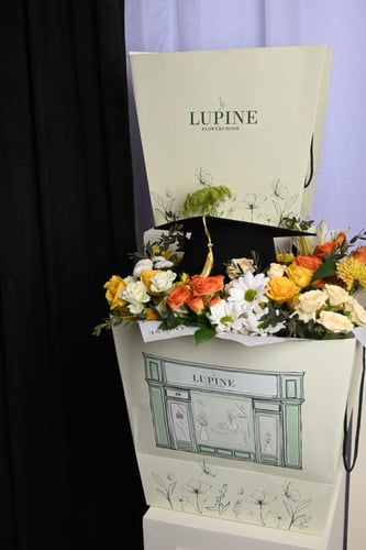 بوكيه ورد طبيعي