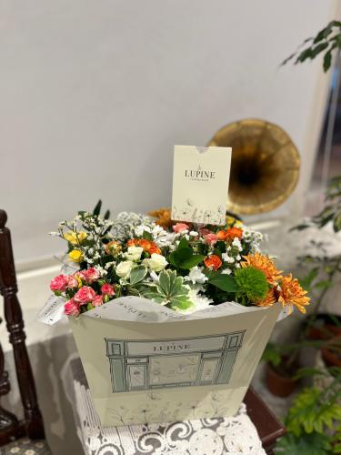 بوكيه ورد طبيعي