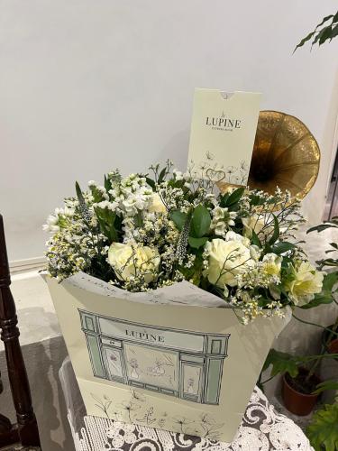 بوكيه ورد طبيعي