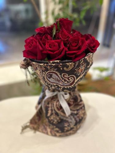 بوكيه ورد طبيعي