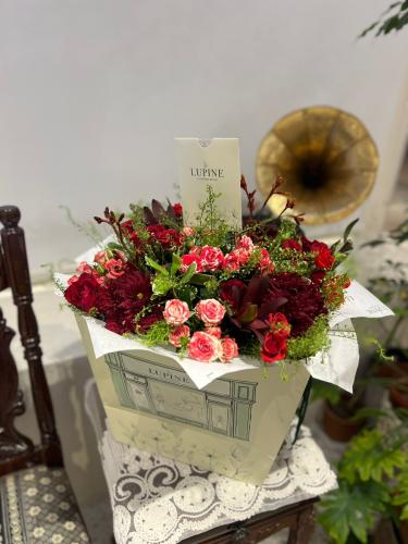 بوكيه ورد طبيعي