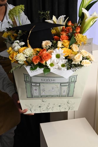 بوكيه ورد طبيعي