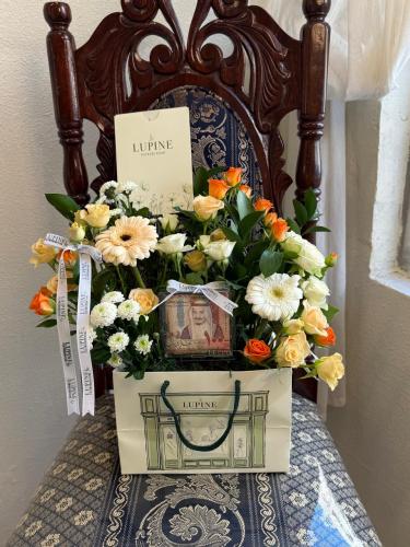 بوكيه ورد طبيعي