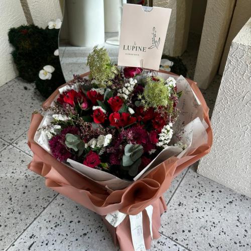 بوكية ورد طبيعي