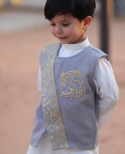 سديري أطفال للعيد لون فضي أنيق وجذاب