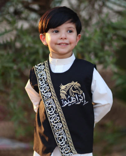 سديري أطفال للعيد مع رسمة الحصان