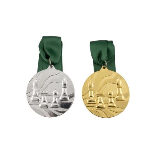 درزن 12 قطعة ميداليات شطرنج